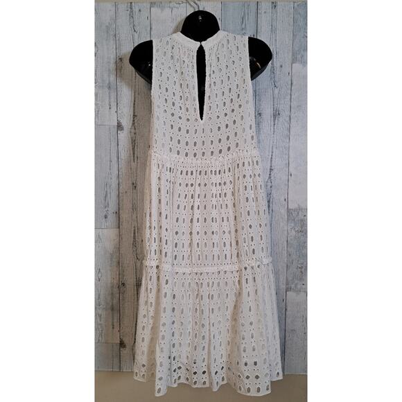 Lilly Pulitzer INDIRA Swing DRESS Resort SNOW White Eyelet - Picture 4 of 11